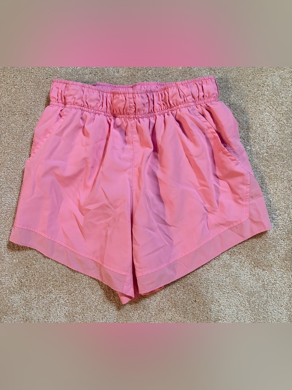 Pink Athletic Shorts Size Small Has Pockets